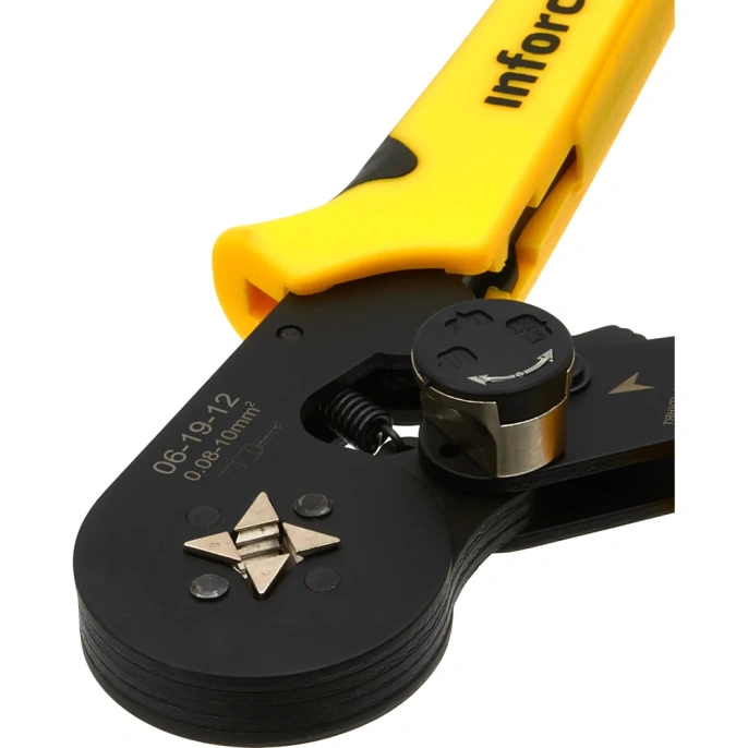 Квадратные пресс-клещи Inforce с регулировочным винтом, 0.25-10 мм2 06-19-12