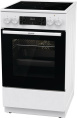 Электрическая плита Gorenje GEC5C61WG, стеклокерамика, без крышки, белый