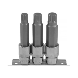 Набор насадок торцевых с вставками-битами SPLINE (1/2"DR, M14-M18, 100 мм, 3 шт.) Ombra 921703