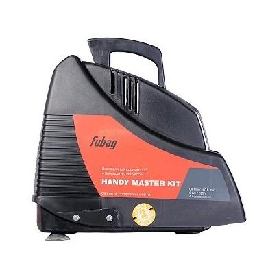 FUBAG HANDY MASTER KIT Компрессор+набор из 5 предметов [8213690KOA607 8213690KOA536 /646028] {Произ- водит., л/мин 180 Давле- ние, бар 8 Мощность, кВт 1.1 Напря- жение, В 220 Вес, кг 7}
