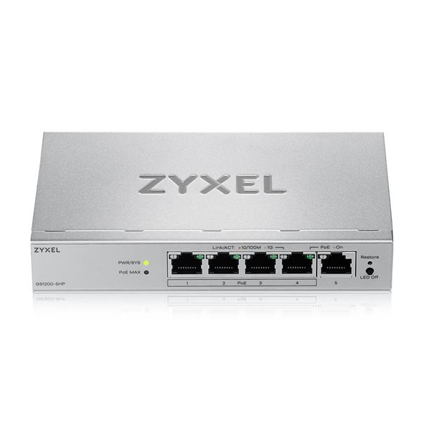 Коммутатор ZyXEL GS1200-5HPV3-EU0101F, управляемый