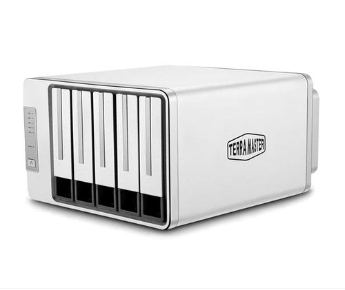 Внешний корпус для жёстких дисков TerraMaster D5-310 DAS tower/ RAID 0,1,10,5,JBOD/up to 5 SATA 3,5' or 2,5' /1xUSB3.1 Type-C gen1/1xPS/1YW repl D5-300