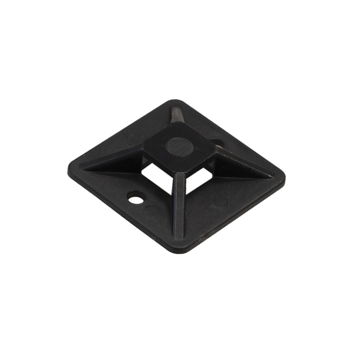 Самоклеящаяся площадка для крепления стяжек ExeGate STM3030B-100 30х30 мм, halogen free, -40°C - +85°C, черная, 100 шт EX293146RUS