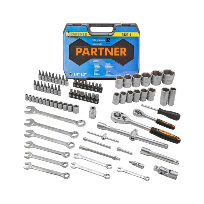 Набор инструментов Partner 82пр. 1/4'', 1/2'' PA-4821-5(51985)