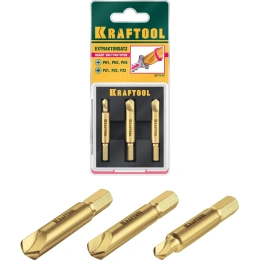 Набор экстракторов поврежденного крепежа KRAFTOOL 3 шт 26770-H3