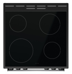 Электрическая плита Gorenje GEC6A11SG, стеклокерамика, без крышки, серый