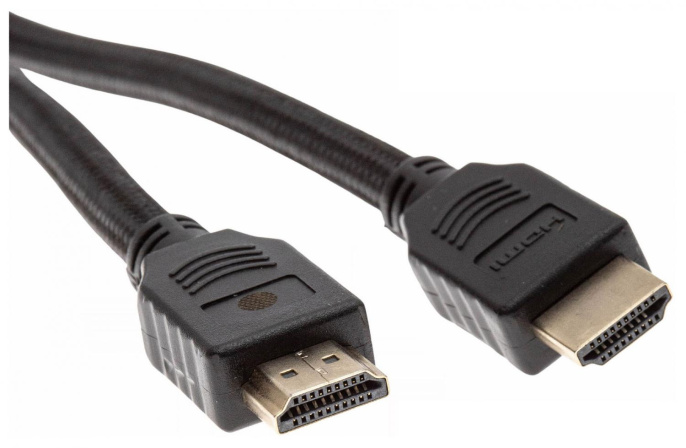 Кабель аудио-видео Cactus CS-HDMI.2-1.8,  HDMI (m) -  HDMI (m),  ver 2.0,  1.8м, GOLD,  черный