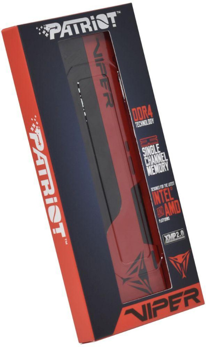 Память DDR4 4GB 2666MHz Patriot PVE244G266C6 Viper EliteII RTL PC4-21300 CL16 DIMM 288-pin 1.2В с радиатором Ret