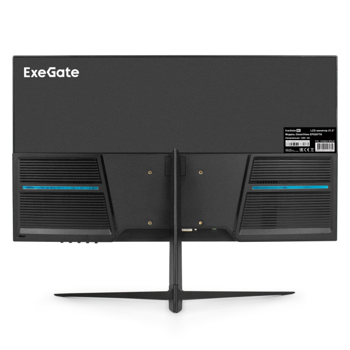 Монитор с аудио 21.5" 100 Гц ExeGate SmartView EP2207TA IPS LED Grade A+, FHD, 1920x1080@100Hz, 16:9, 250cd/m2, 1000:1, 178°/178°, 3-5ms, Speakers, D-Sub, HDMI 2.0, DisplayPort, audio-out, EX300418RUS