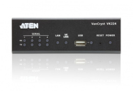 Блок расширения последовательных портов Aten VK224 VK224-AT 4хRS-232/422/485, скорость: 300-115200 бит/с, 8 бит данных по умолчанию , 1 x RJ-45 10/100Base-T