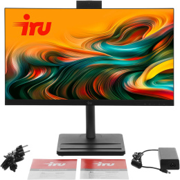 Моноблок IRU Tactio 24ID 24.5" Full HD i3 1215U 1.2 8Gb SSD256Gb UHDG Windows 11 Pro 64 GbitEth WiFi BT 90W Cam черный 1920x1080