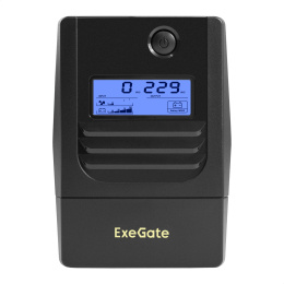 ИБП ExeGate Smart LB-400.LCD.AVR.4C13 (400VA/240W, LCD, AVR, 4*C13, батарея 12V 4.5Ah, Black) EX299623RUS