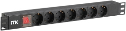 Блок распределения питания ITK PH12-7D3,  горизонт.размещ.,  SchukoХ7,  Тип вход. тока 10A