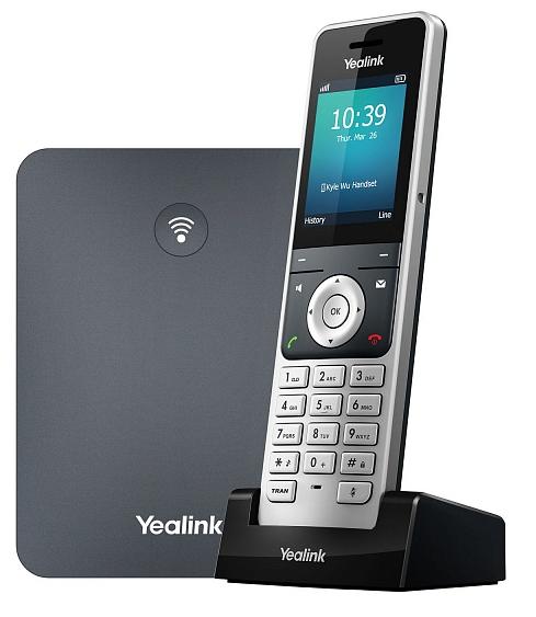 DECT-система Yealink W76P база W70B+трубка W56H до 10 SIP-аккаунтов, до 10 трубок на базу, до 20 одновременных вызовов