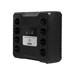 ИБП CBR CRYSTAL CTL-600 [Line Interactive, 600 VA / 360 W 8 x EURO, 8 с резервированием и фильтрацией, Breaker] CTL-600B-8F-LDK