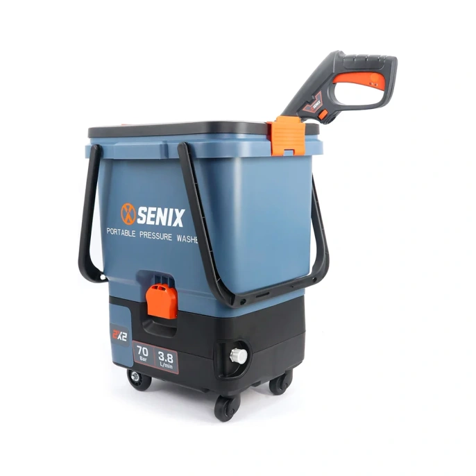 Мойка высокого давления аккумуляторная SENIX 2X2 40V, 105 Бар, 2 АКБ 4Ач, ЗУ HPWX2-M2-EU