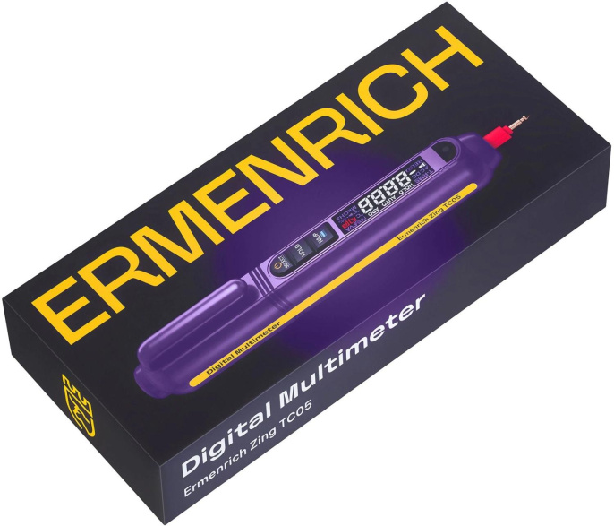 Мультиметр цифровой ERMENRICH Zing TC05, автоматический/ручной [85667]