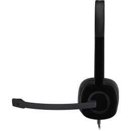 Гарнитура Logitech Headset H151 Stereo black 1 x 3.5мм, кабель 1.8м 981-000587