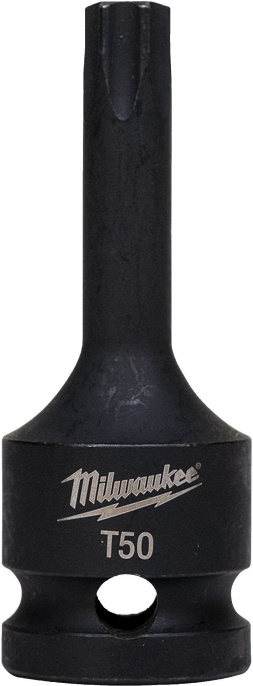 Головка ударная Milwaukee 1/2" Shockwave TX50 4932478062 монолитная, DIN 3121 / ISO 1174-2, для заворачивания с большим крутящим моментом и посадки на гайковерты 1/2"