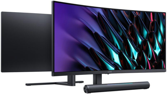 34" Монитор Huawei MateView GT ZQE-CAA, 3440x1440, VA, 190Гц, 2хHDMI, 1хDP, изогнутый, черный [53061124]