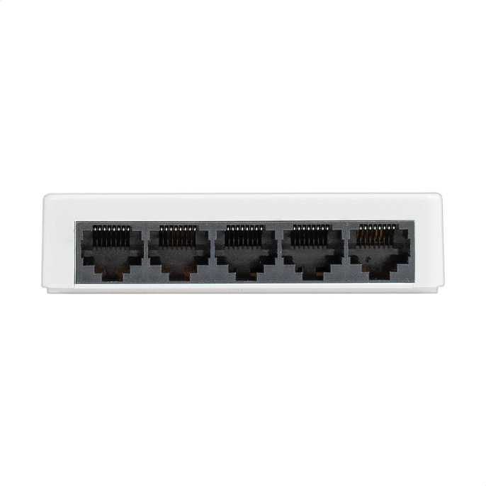 Коммутатор неуправляемый ExeGate EDES-1005C (5-портовый UTP 10/100Mbps, с функцией энергосбережения (Green Ethernet Technology), настольный) EX298685RUS