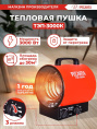 Электрическая тепловая пушка Ресанта ТЭП-3000К, 3кВт, красный [67/1/8]