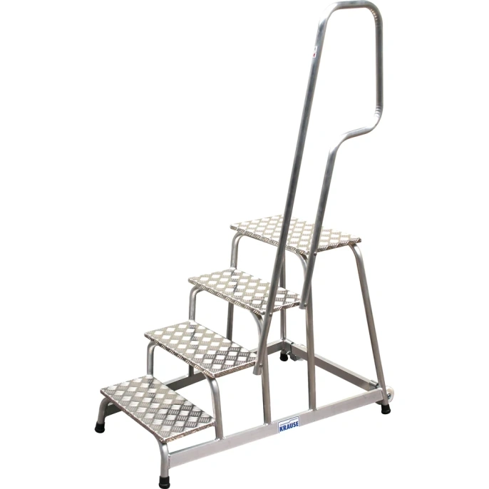 Мобильная алюминиевая монтажная подставка 4 ступени Krause STABILO 805096