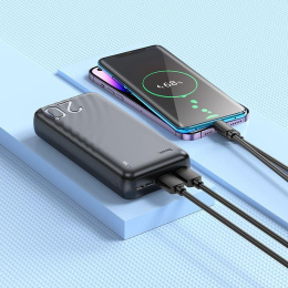 Внешний аккумулятор Power Bank Hoco J123A Element, 20000мAч, черный