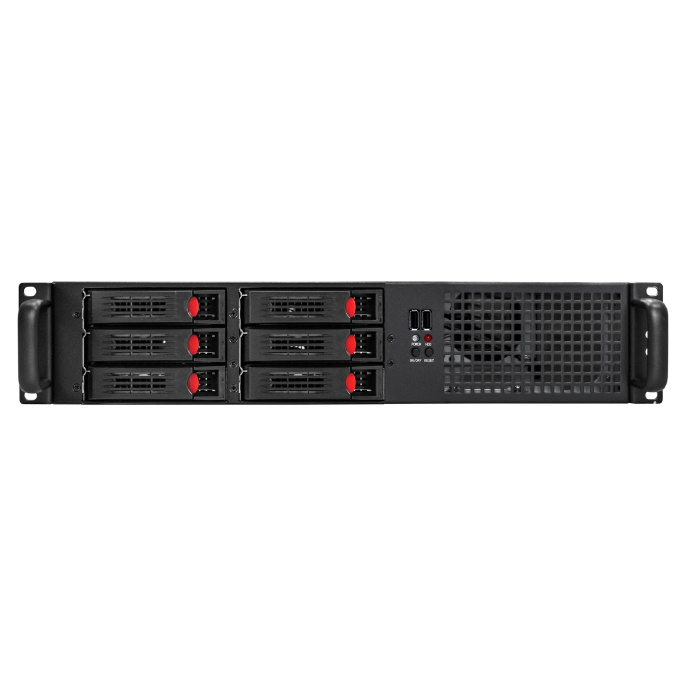 Серверная платформа ExeGate Pro 2U660-HS06 <RM 19", высота 2U, глубина 660, Redundant БП 2x550W, 6xHotSwap, USB> EX294283RUS