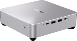 Мини ПК CHUWI AuBox AMD Ryzen 7 8745HS,  DDR5 16ГБ, 512ГБ SSD, AMD Radeon 780M,  Windows 11 Pro,  серебристый и черный