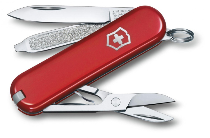 Нож перочинный Victorinox Classic SD Style Icon (0.6223.G) 58мм 7функц. подар.коробка