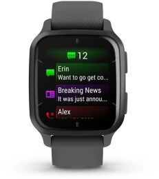 Смарт-часы Garmin Venu Sq 2, 35.9мм, 1.4", серый/серый [010-02701-10]