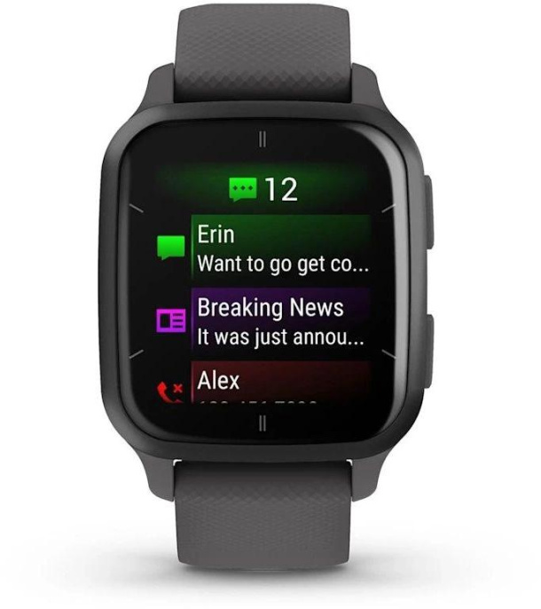 Смарт-часы Garmin Venu Sq 2, 35.9мм, 1.4", серый/серый [010-02701-10]