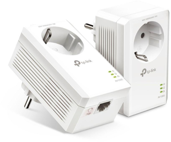 Сетевой адаптер HomePlug AV TP-Link TL-PA7017P KIT AV1000 Gigabit Ethernet (упак.:2шт)