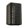 Корпус ПК без блока питания Case Geometric Future Model 2 The Ark, Mini-Tower, no fans, 3xUSB-A 3.0, 1xUSB 3.2 Type-C, mATX, mITX Black/Gold