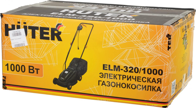 Газонокосилка электрическая Huter ELM-320/1000, 32см, несамоходная [900/70/4/19]