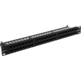 Патч-панель ExeGate EPPHD-19-48-8P8C-C5e-110D (19", UTP, 48 port, cat.5e, KRONE&110(dual IDC), 1U, RoHS, с кабельным органайзером, Black, RTL) EX281081RUS