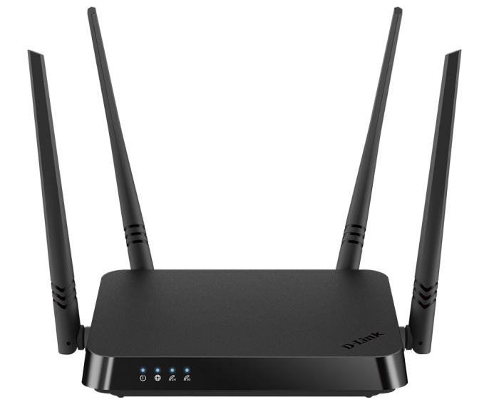 Wi-Fi роутер D-Link DIR-822/RU,  Wi-Fi 5,  AC1200,  2.4/5ГГц, 4 LAN,  черный [dir-822/ru/e1a]