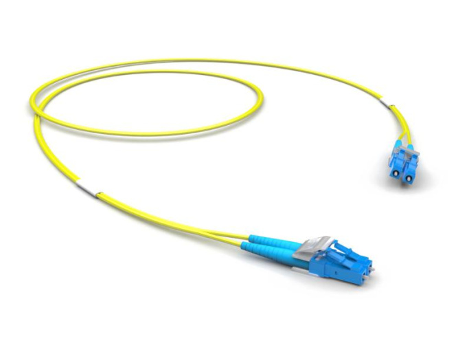 Оптический патчкорд LC-UPC/LC-UPC Duplex, 09/125 OS2, тип S, LSZH, 5 м