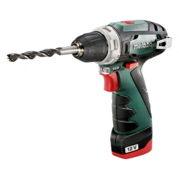 Аккумуляторная дрель-шуруповерт Metabo PowerMaxx BS 12 В, 2х2.0, LC12, патрон, кейс 600984500