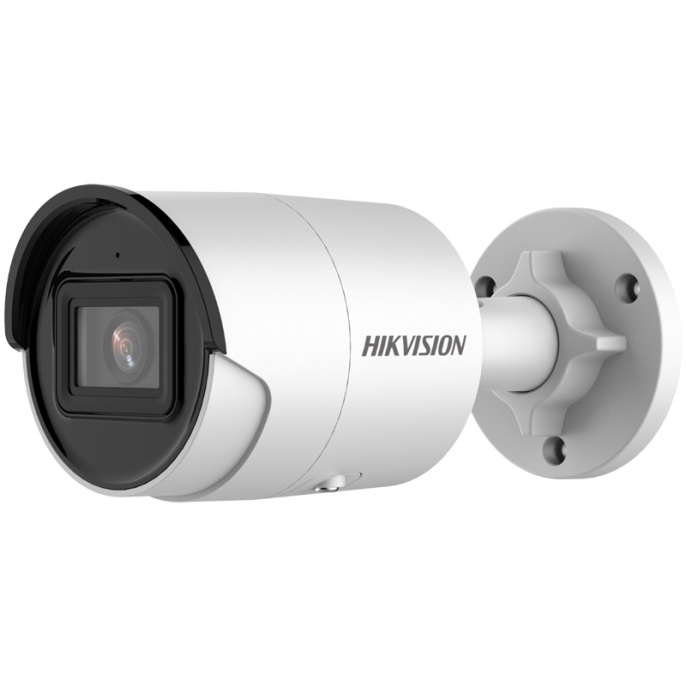 IP-камера Hikvision DS-2CD2043G2-IU (2.8 мм) (стандартная, матрица 1/3" CMOS, 4 МП, объектив F/1.6 2.8 мм, освещенность от 0.01 лк, ИК-подсветка, интерфейс проводной, карты памяти microSD)