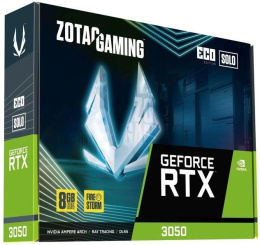 Видеокарта Zotac PCI-E 4.0 RTX 3050 ECO SOLO NVIDIA GeForce RTX 3050 8Gb 128bit GDDR6 1777/14000 HDMIx1 DPx3 HDCP Ret