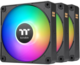 Вентилятор Thermaltake CT120 EX Sync 3шт, 120мм, 4-pin, 2000об/мин, 28.5 дБ, ARGB, черный, Ret [cl-f181-pl12sw-a]