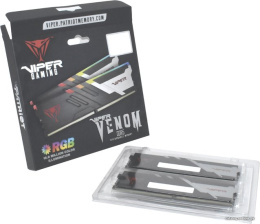 Оперативная память DDR5 16Gb KiTof2 PC-48000 6000MHz Patriot Viper Venom RGB PVVR516G600C36K CL36-36-36-76