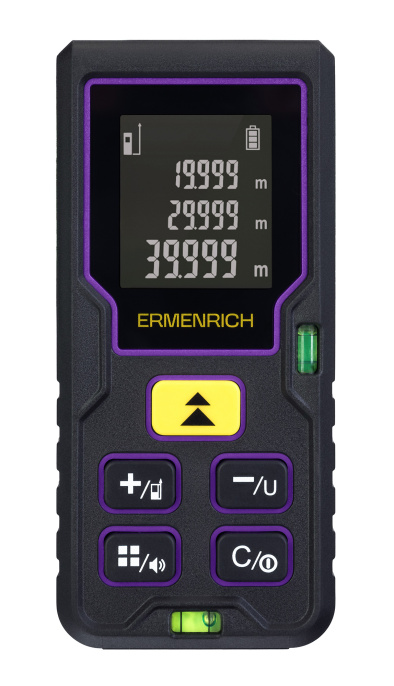 Лазерная рулетка Ermenrich Reel PLUS GD40, фиолетовый