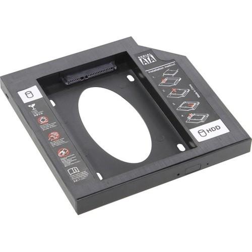 ORIENT UHD-2SC12PL, Шасси для 2.5" SATA HDD для установки в SATA отсек оптического привода ноутбука 12.7 мм, пластик 30843