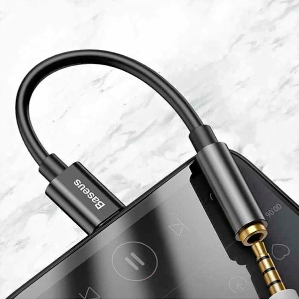 Переходник Baseus CATL54-01 Type-C (M) to AUX 3.5mm (F) L54 с проводом Black