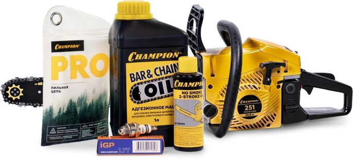 Бензопила Champion 251-18 2300Вт 3.13л.с. дл.шины:18" 45cm А251-18