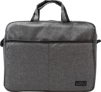 Сумка для ноутбука MIRU 1011 GrayBag 15,6" серая, внешний материал - полиэстер, подкладка - полиэстер