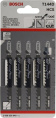 Набор пилок по дереву Bosch T144D HCS 5пред. лобзики
